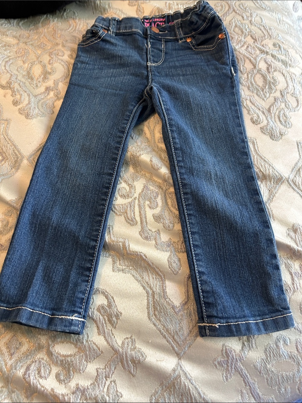 The Children's Place Girls Dark Blue Boot Cut Jeans